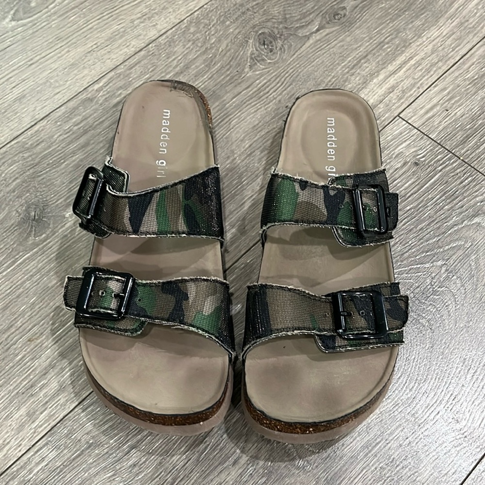 Madden girl camo sandals